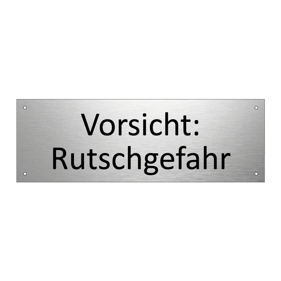 Vorsicht: Rutschgefahr