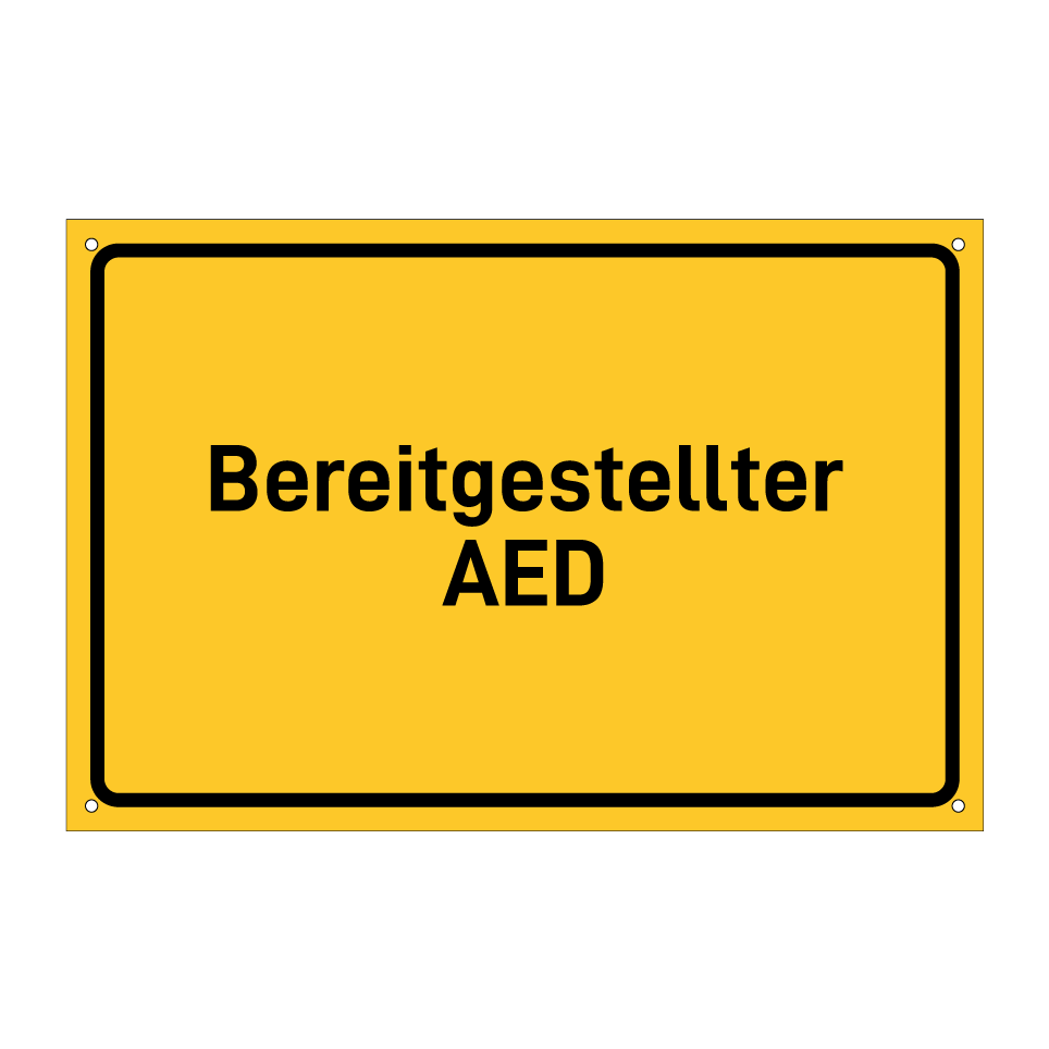 Bereitgestellter AED