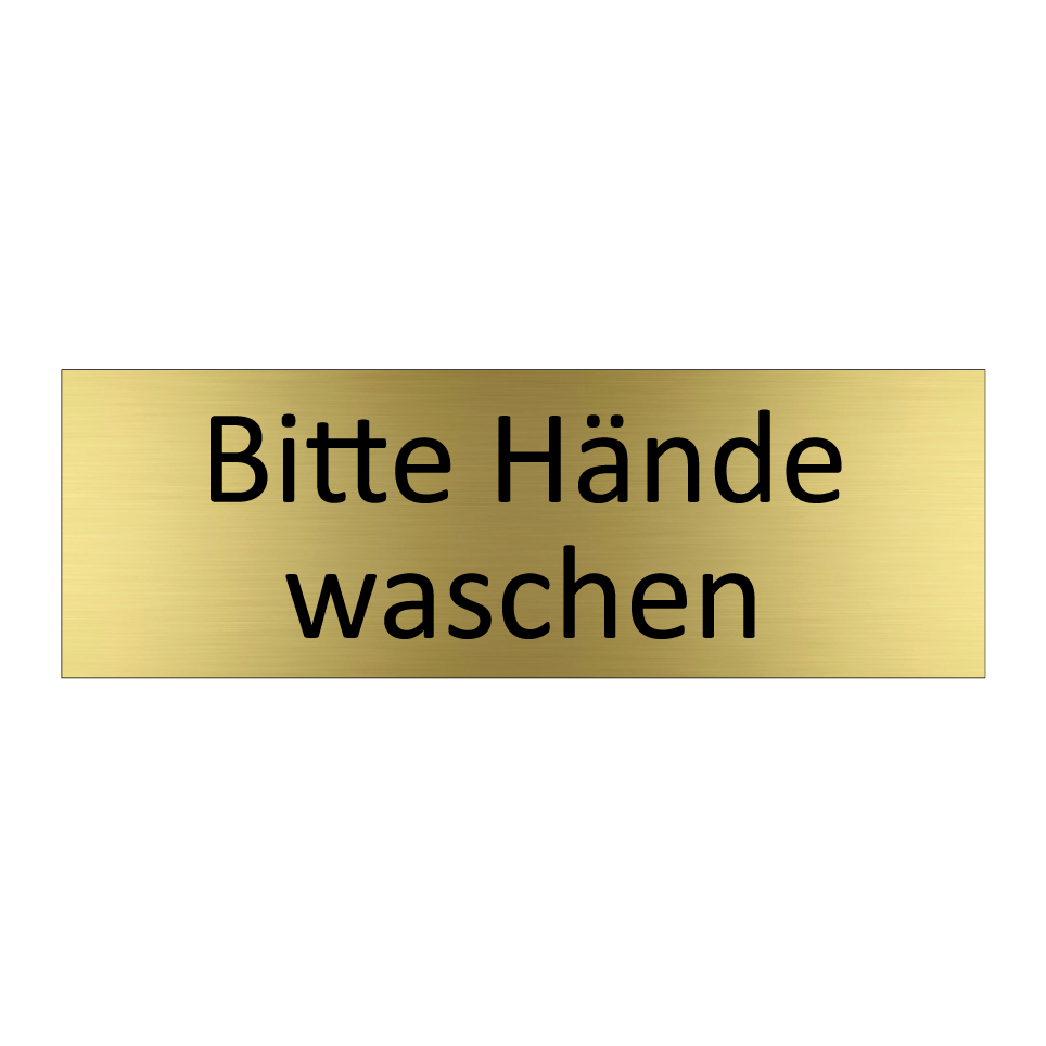Bitte Hände waschen