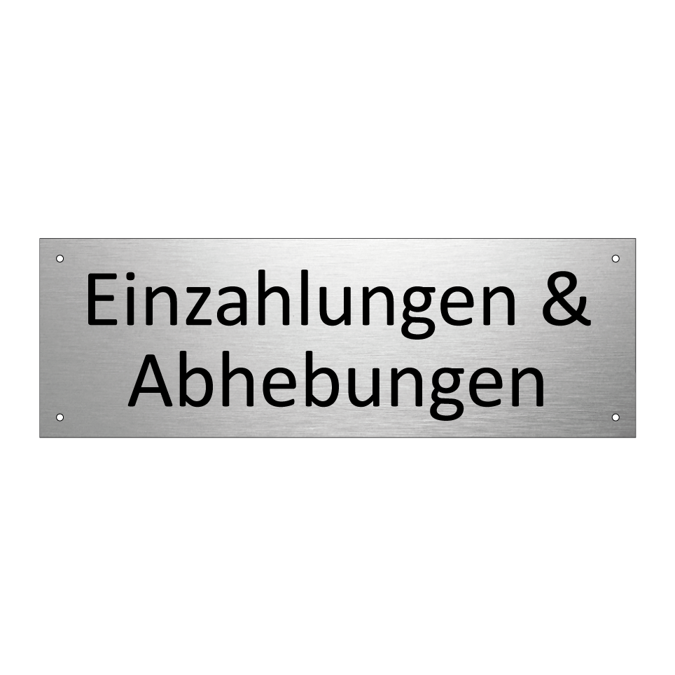 Einzahlungen & Abhebungen
