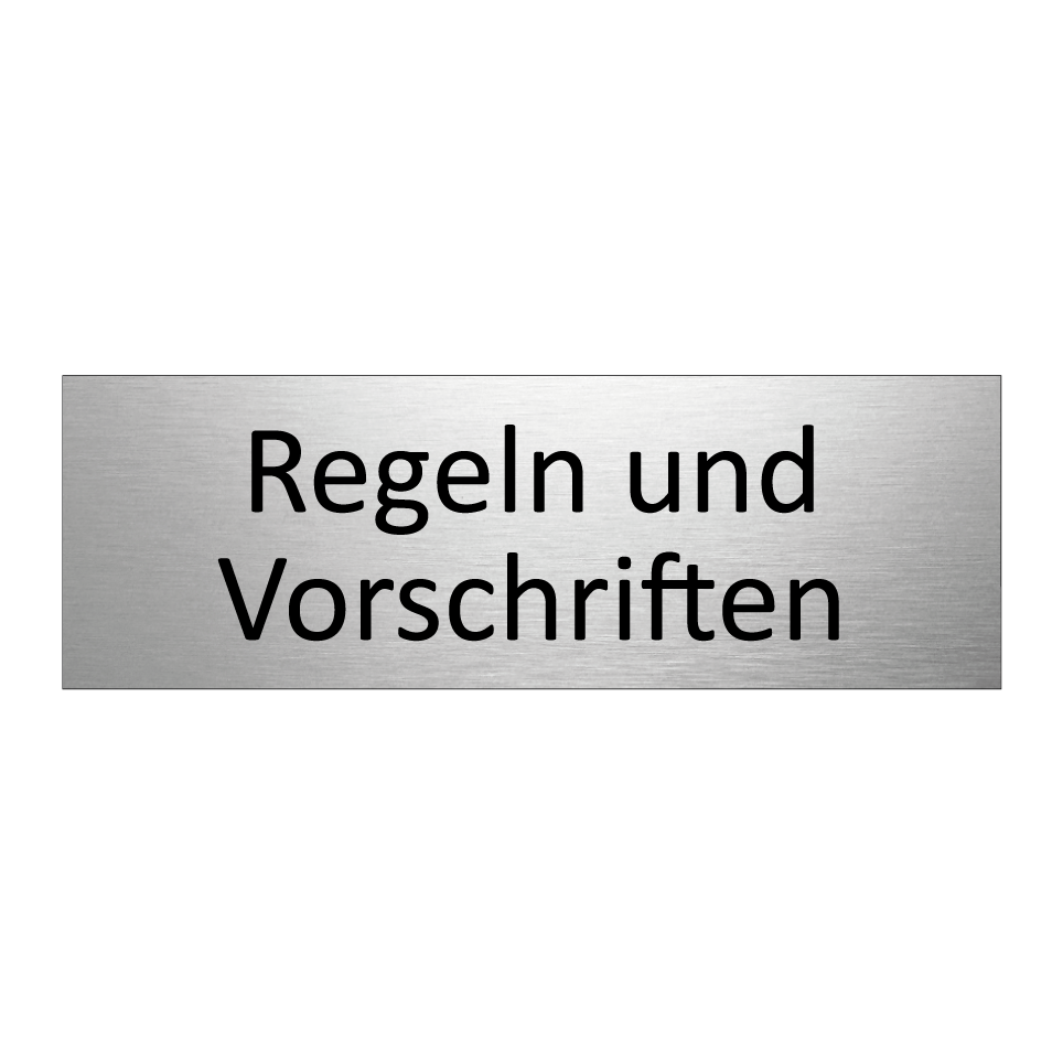 Regeln und Vorschriften