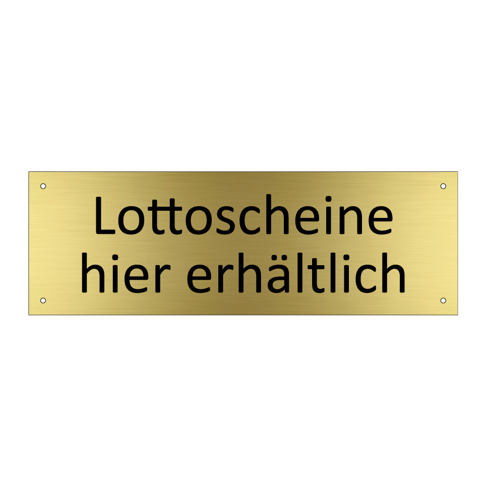 Lottoscheine hier erhältlich