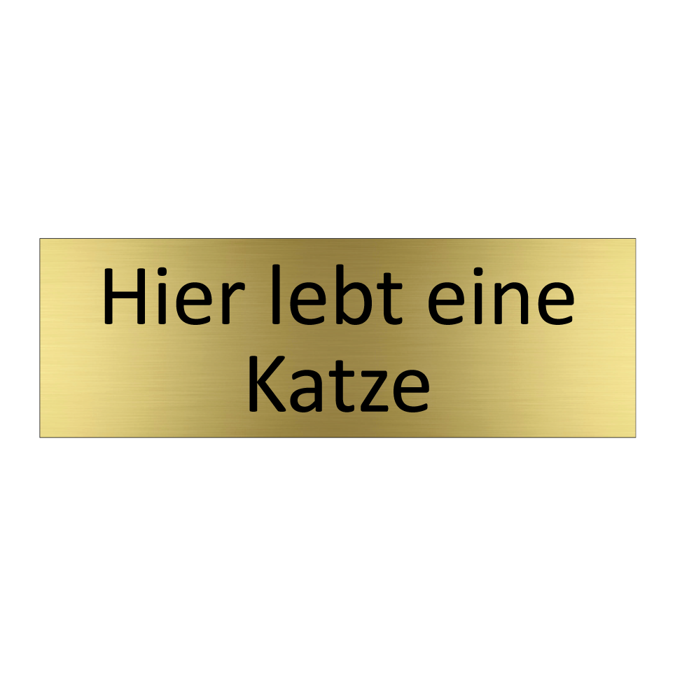 Hier lebt eine Katze