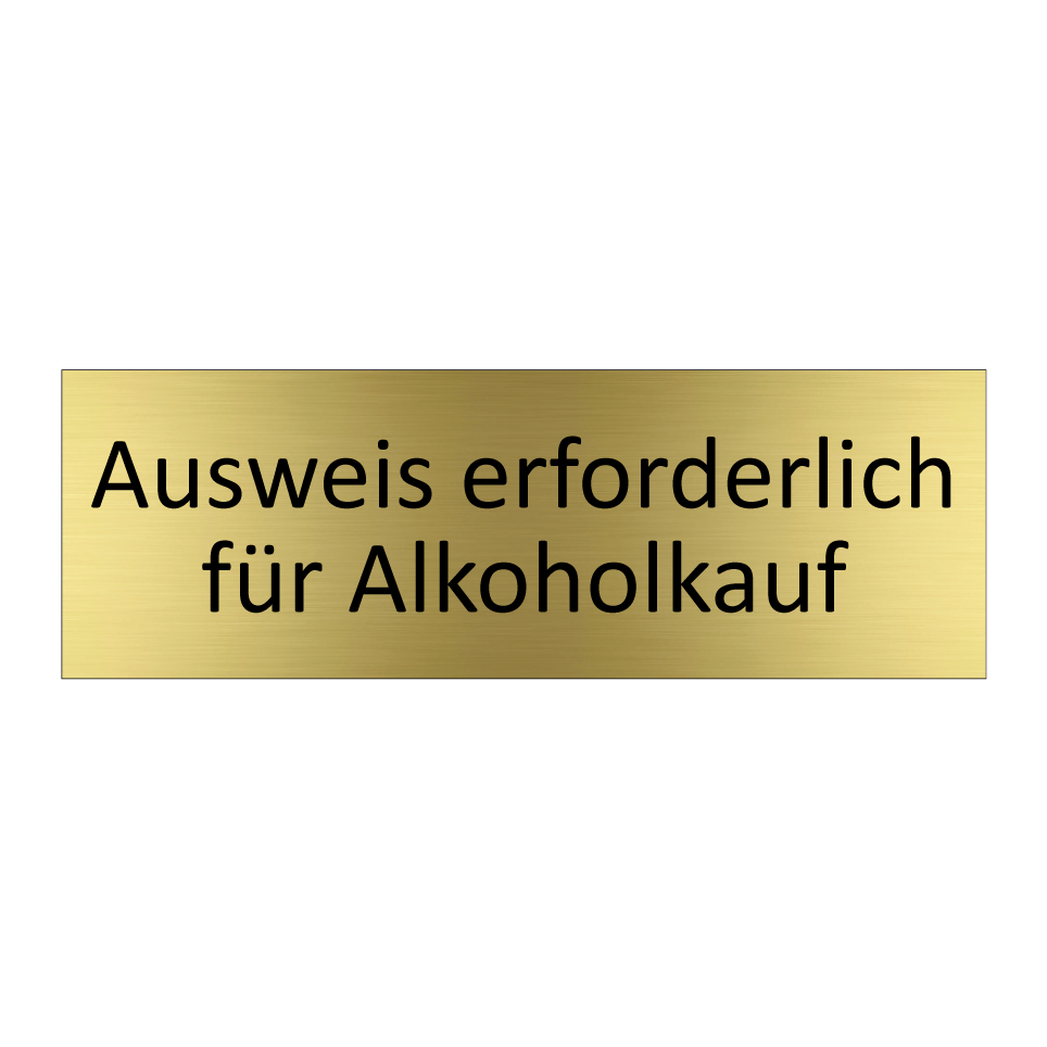 Ausweis erforderlich für Alkoholkauf