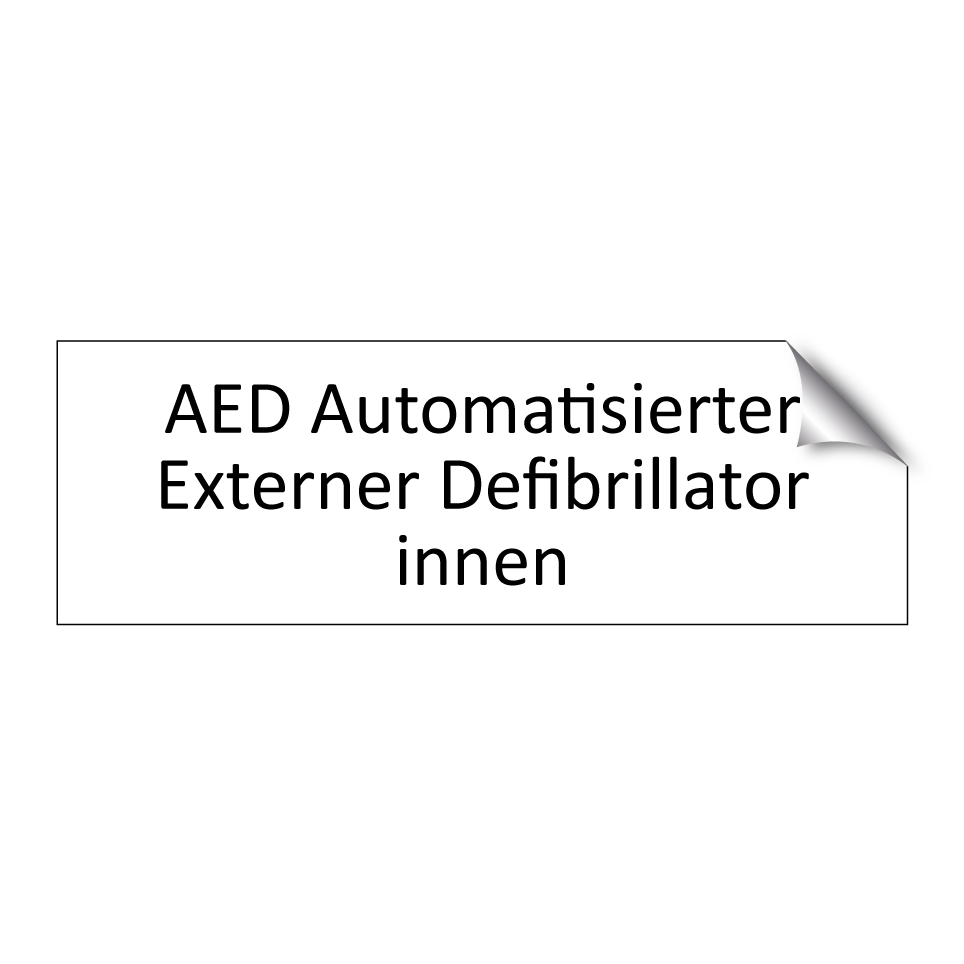 AED Automatisierter Externer Defibrillator innen