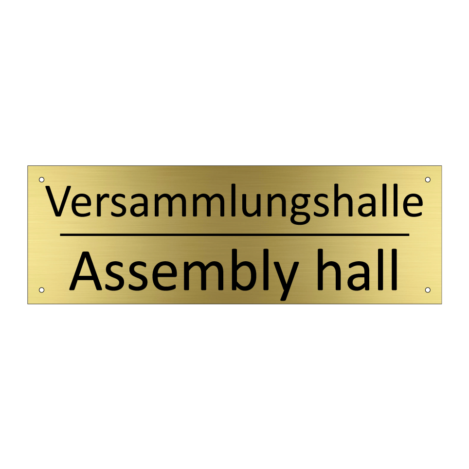 Versammlungshalle - Assembly hall