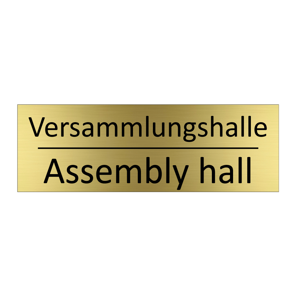 Versammlungshalle - Assembly hall