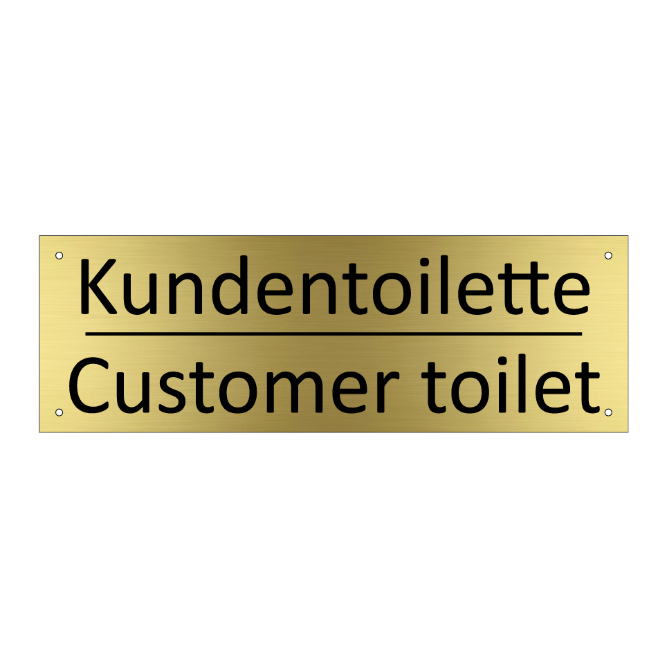 Kundentoilette - Customer toilet