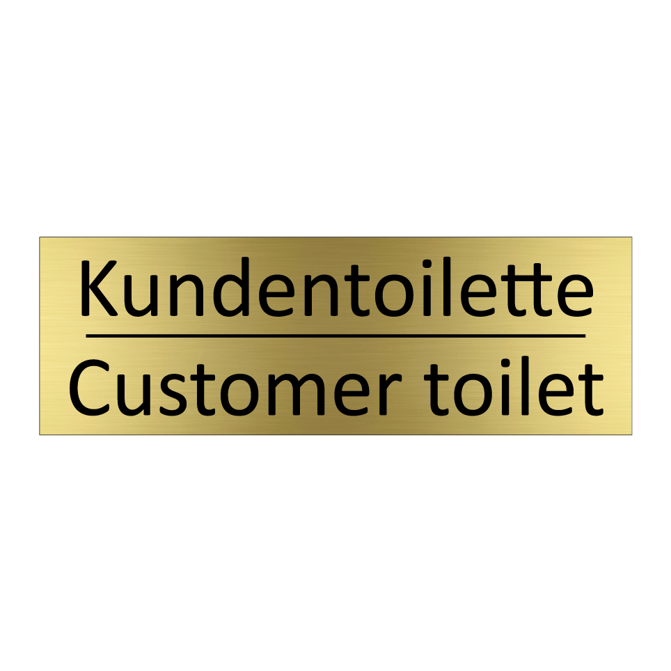 Kundentoilette - Customer toilet