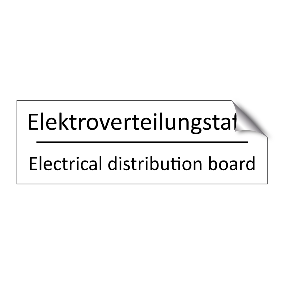 Elektroverteilungstafel - Electrical distribution board