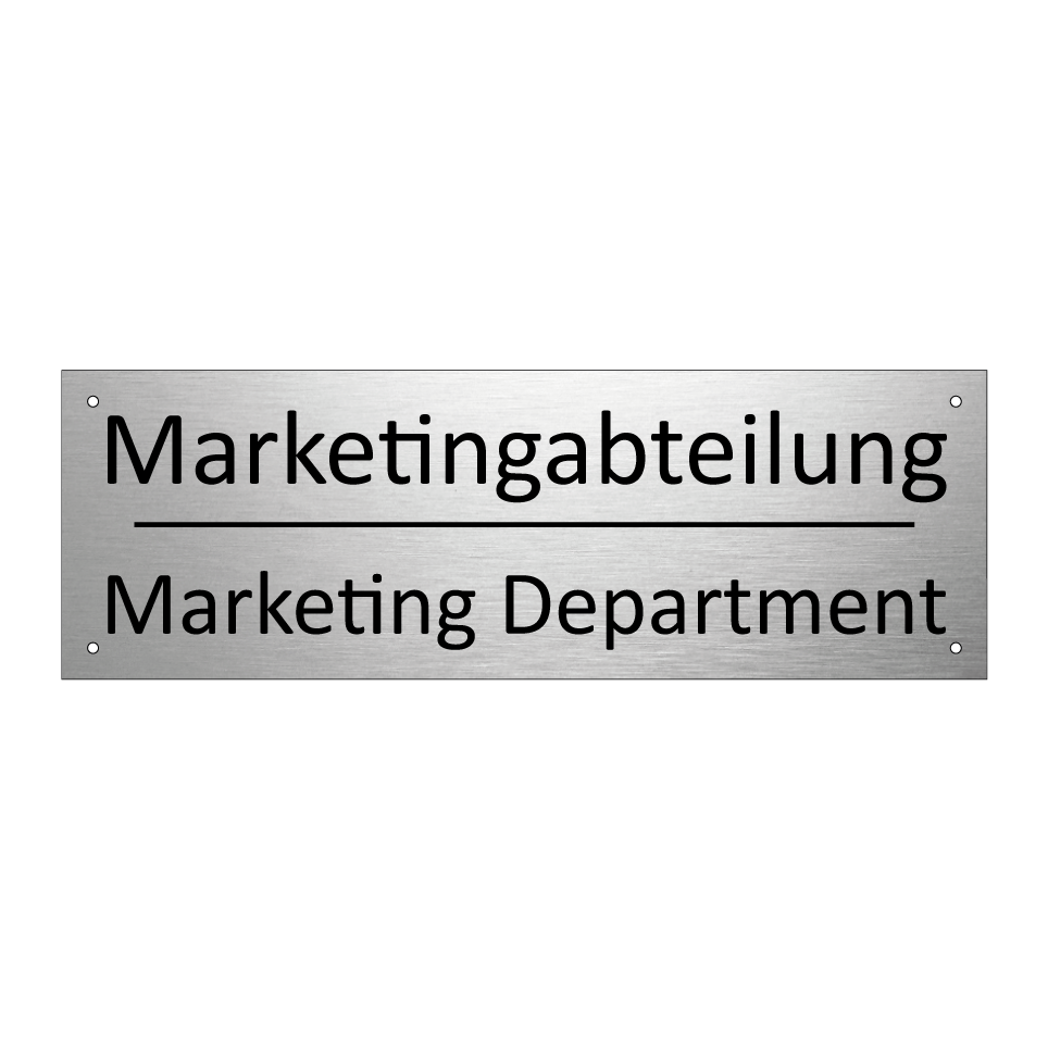 Marketingabteilung - Marketing Department
