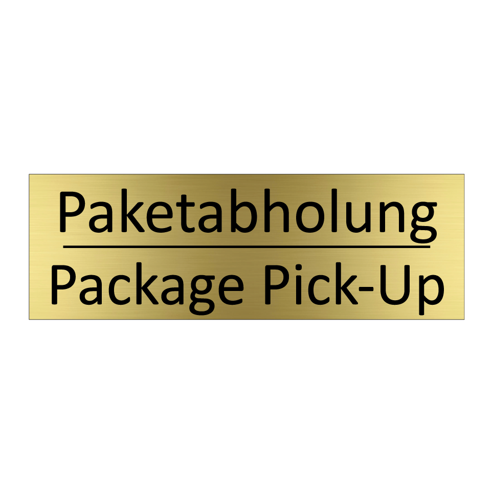 Paketabholung - Package Pick-Up