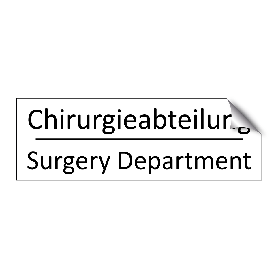 Chirurgieabteilung - Surgery Department