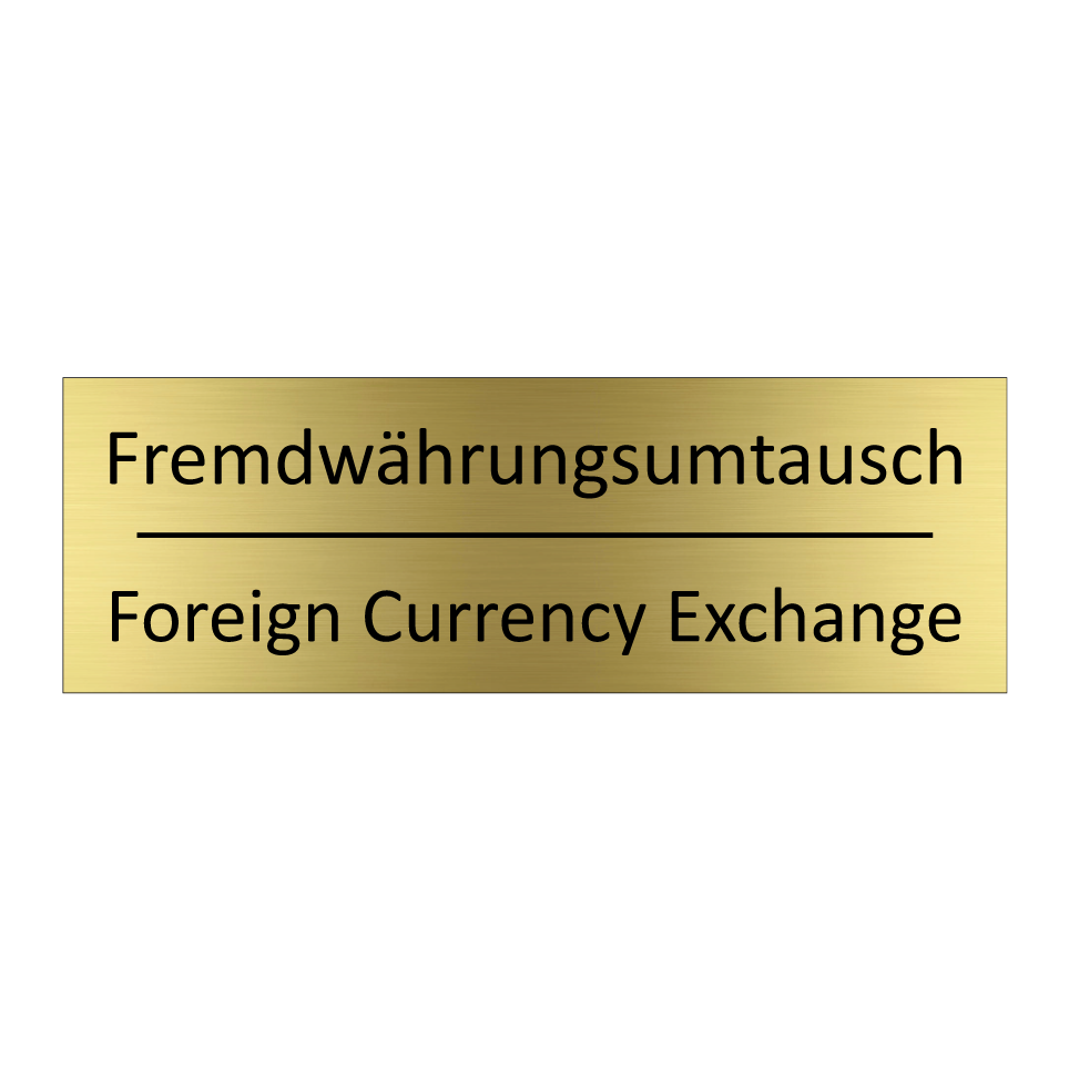 Fremdwährungsumtausch - Foreign Currency Exchange