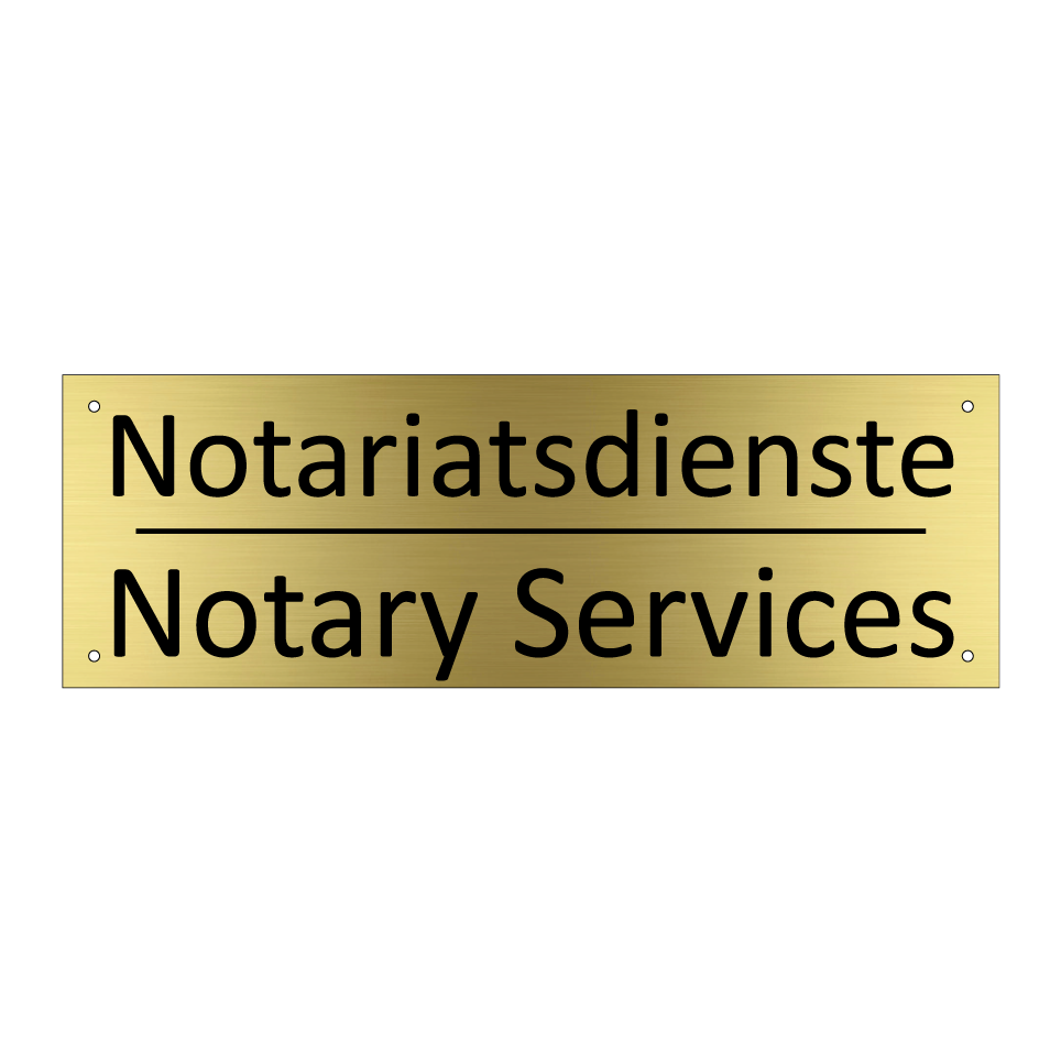 Notariatsdienste - Notary Services