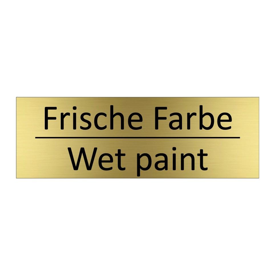 Frische Farbe - Wet paint