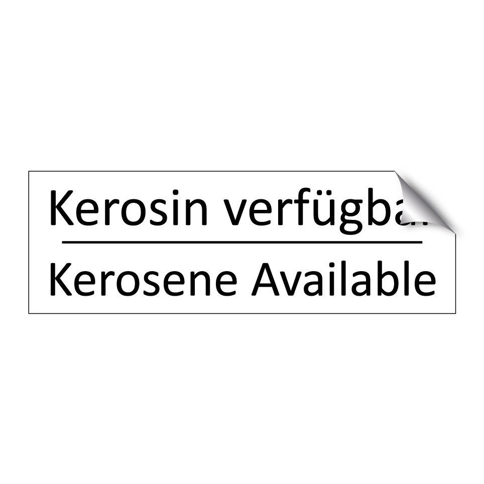 Kerosin verfügbar - Kerosene Available