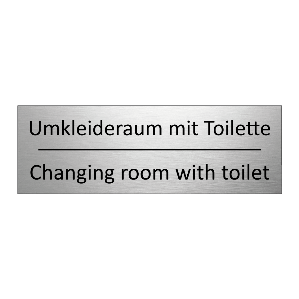 Umkleideraum mit Toilette - Changing room with toilet