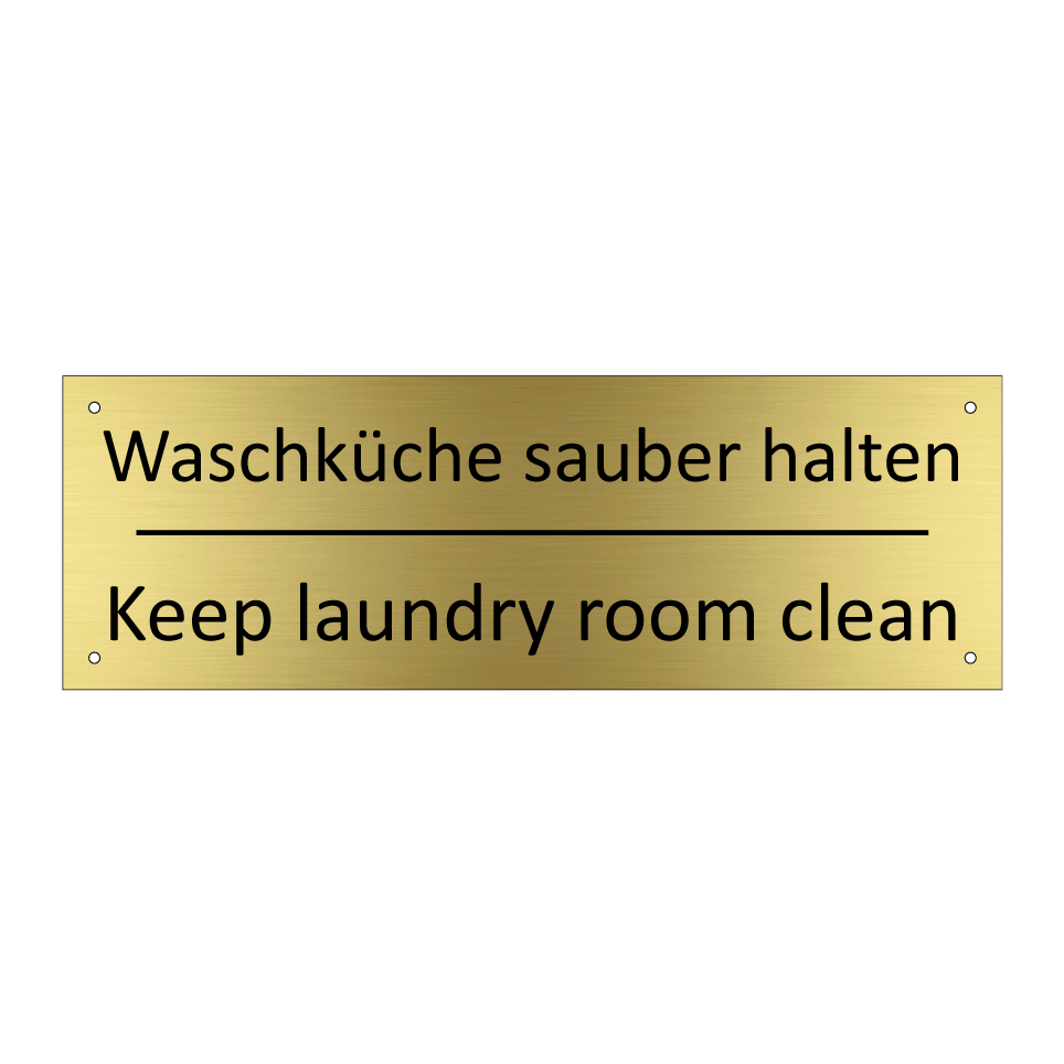 Waschküche sauber halten - Keep laundry room clean
