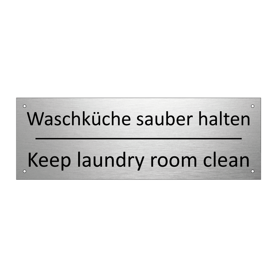 Waschküche sauber halten - Keep laundry room clean