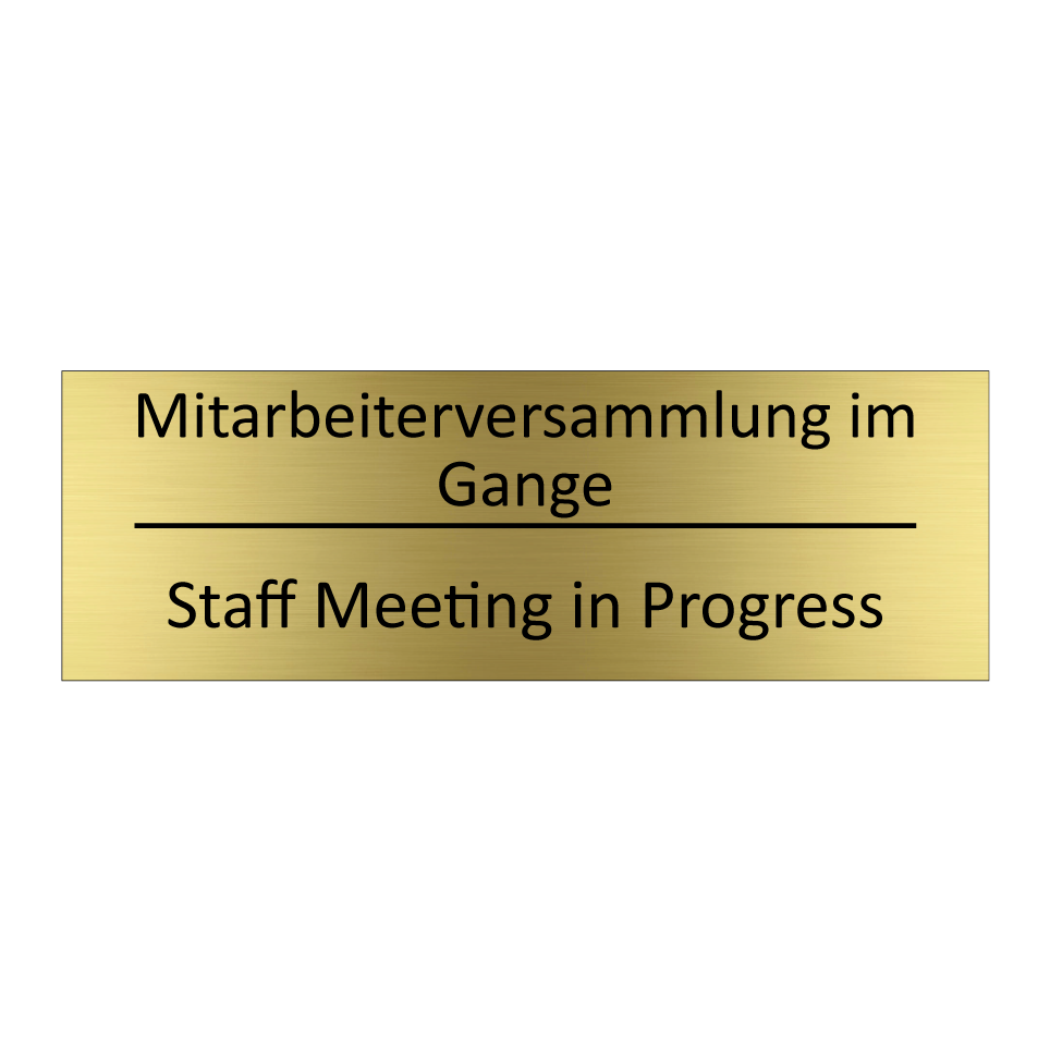 Mitarbeiterversammlung im Gange /.../ - Staff Meeting in Progress