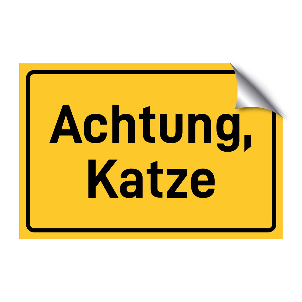 Achtung, Katze
