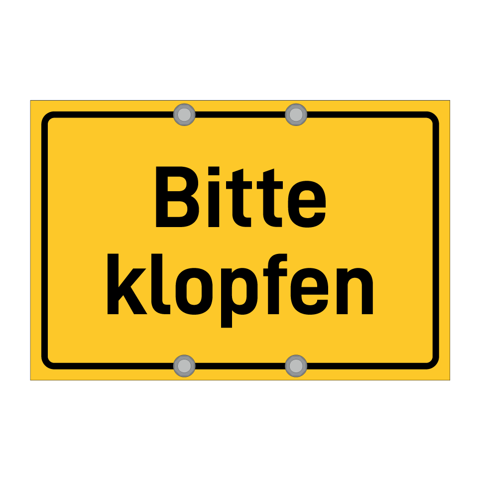 Bitte klopfen