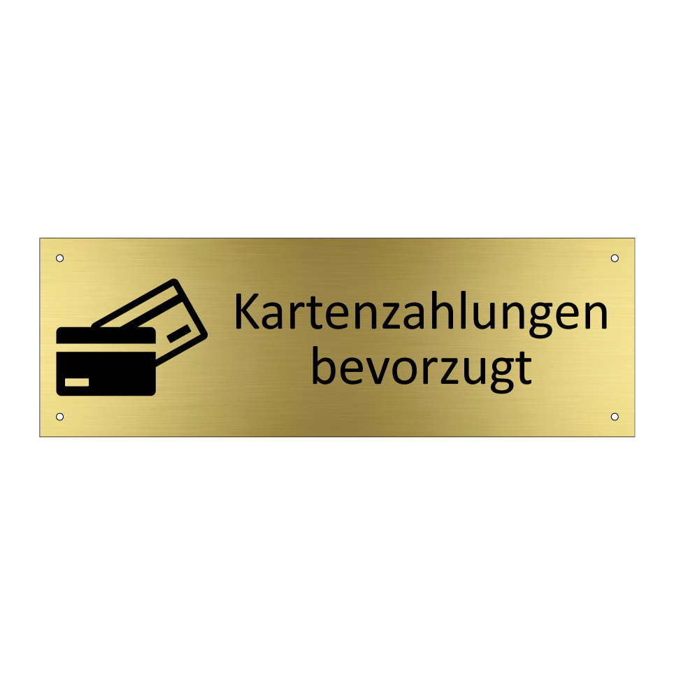 Kartenzahlungen bevorzugt