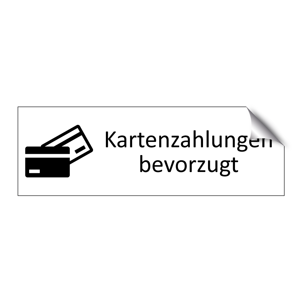 Kartenzahlungen bevorzugt