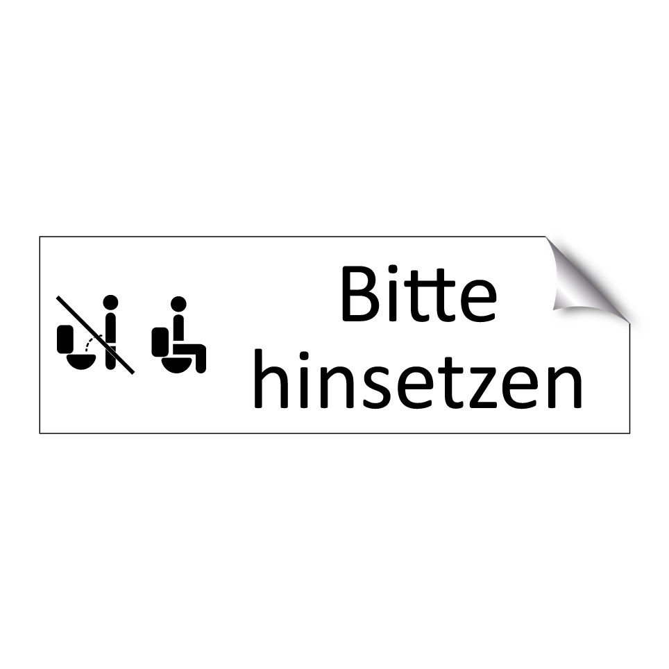 Bitte hinsetzen