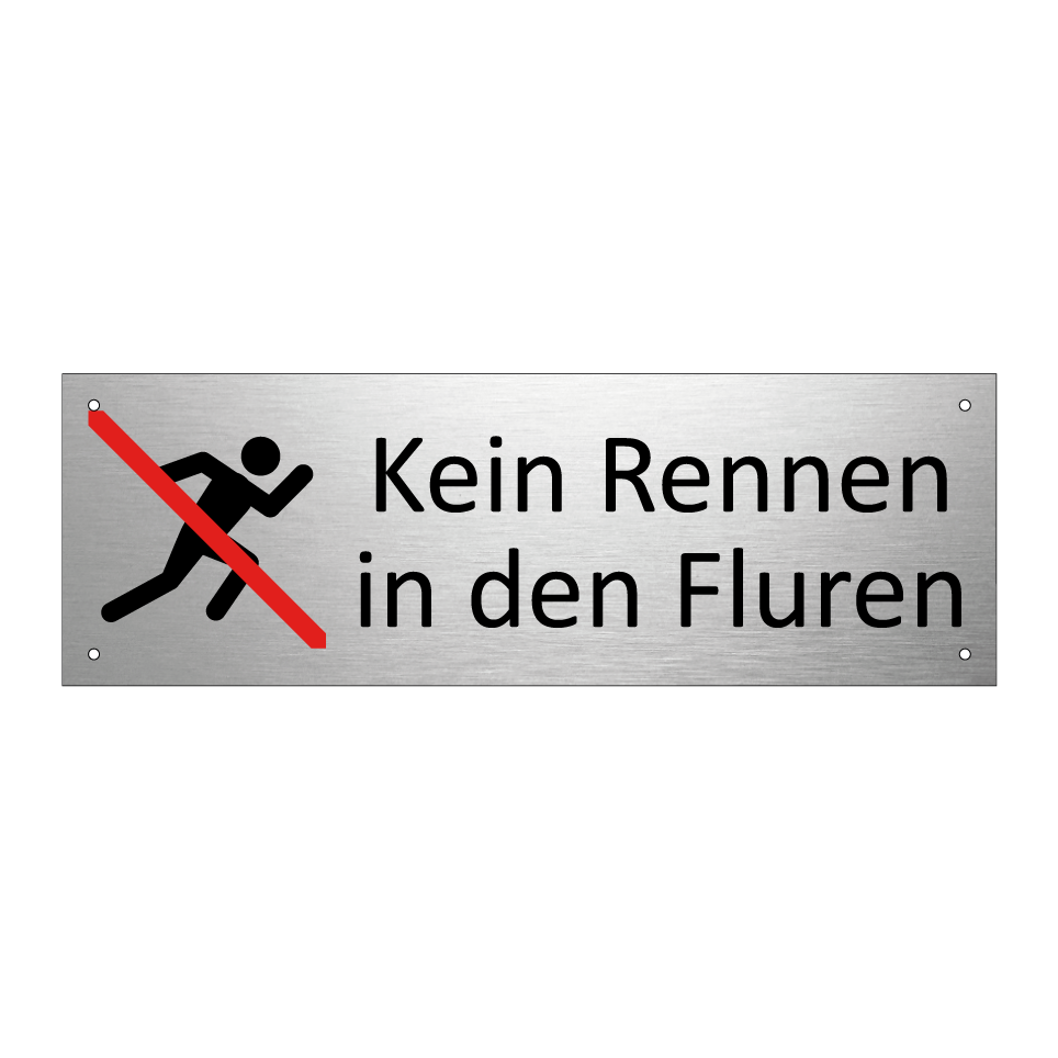 Kein Rennen in den Fluren