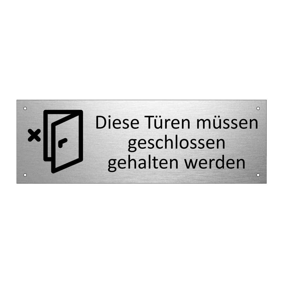 Diese Türen müssen geschlossen gehalten werden
