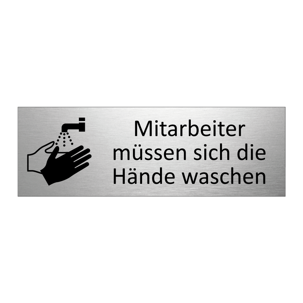 Mitarbeiter müssen sich die Hände waschen