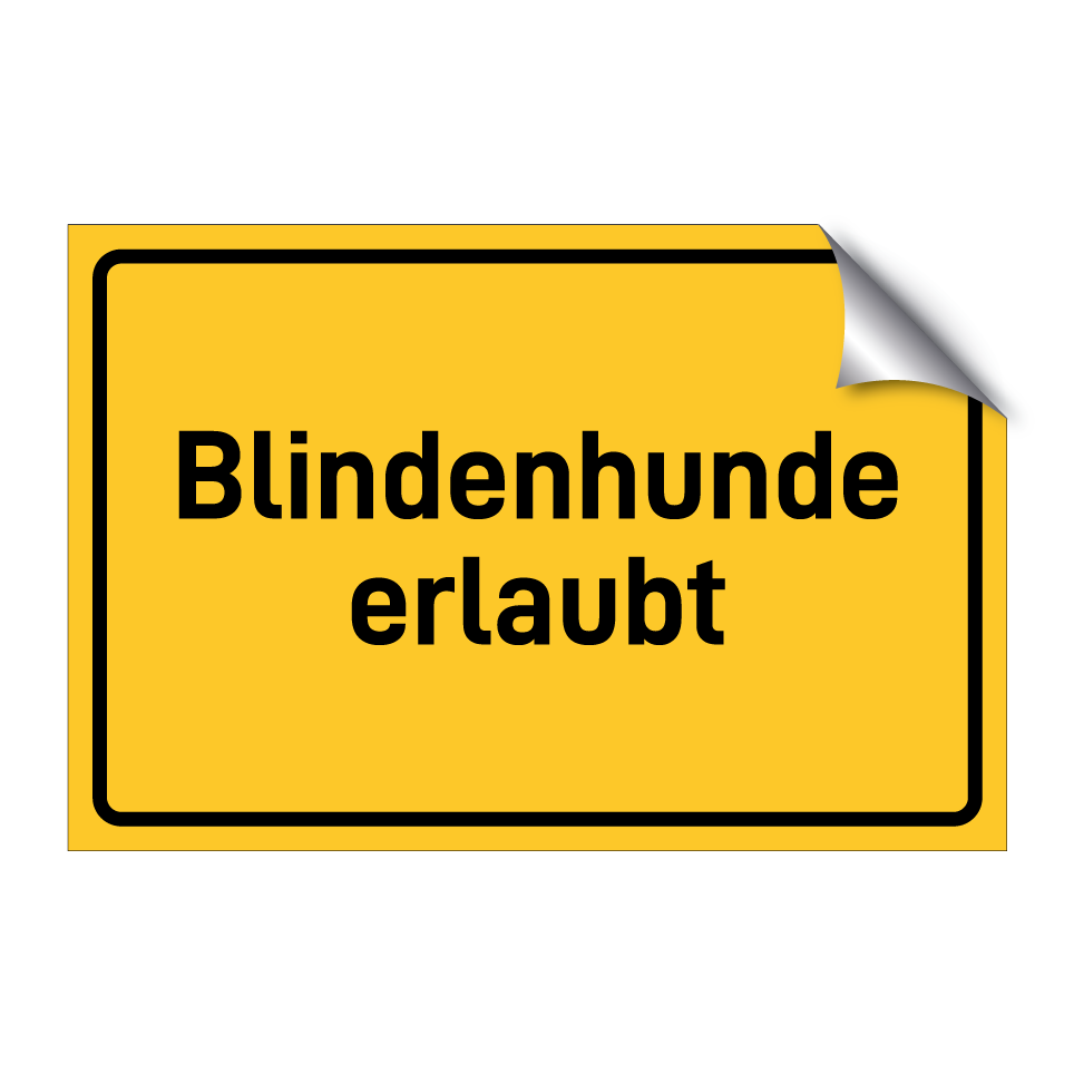 Blindenhunde erlaubt