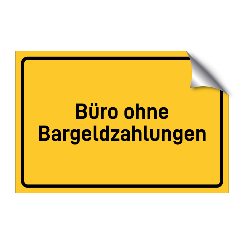 Büro ohne Bargeldzahlungen
