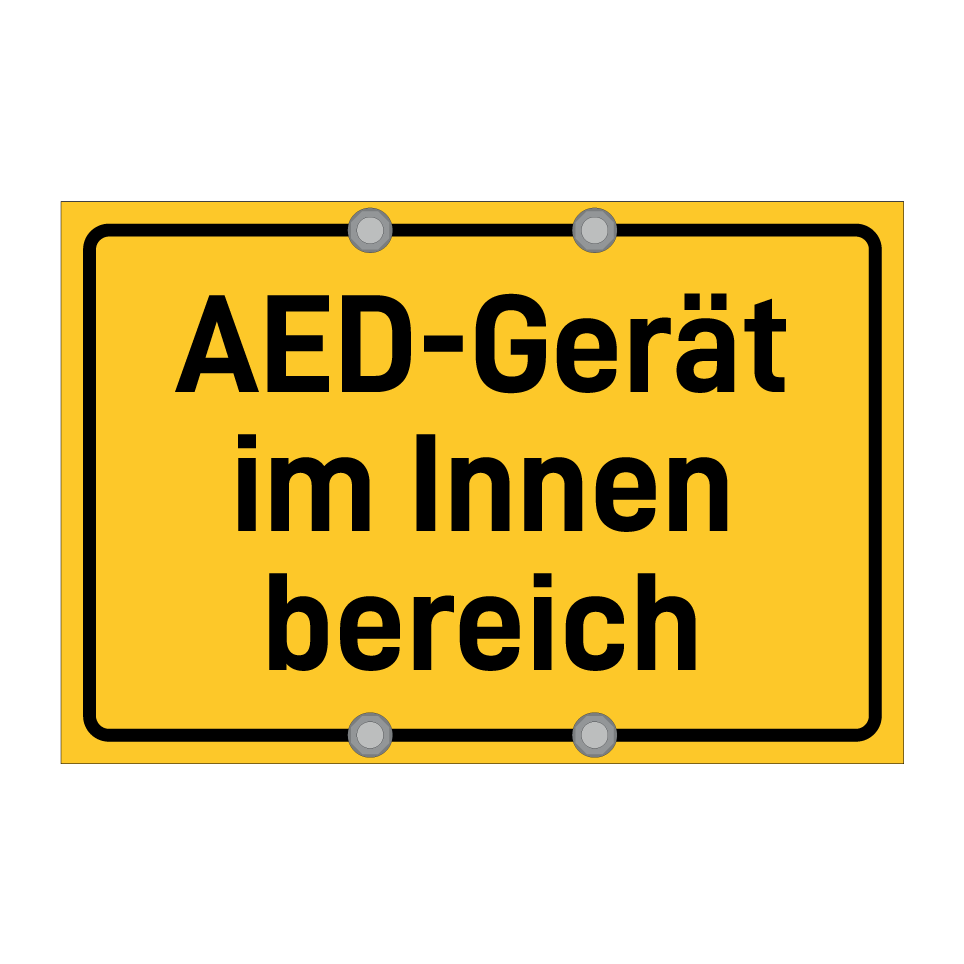 AED-Gerät im Innen bereich