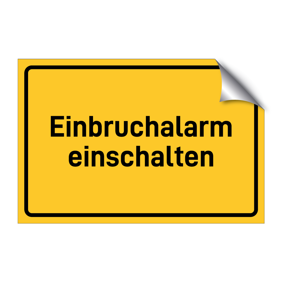 Einbruchalarm einschalten