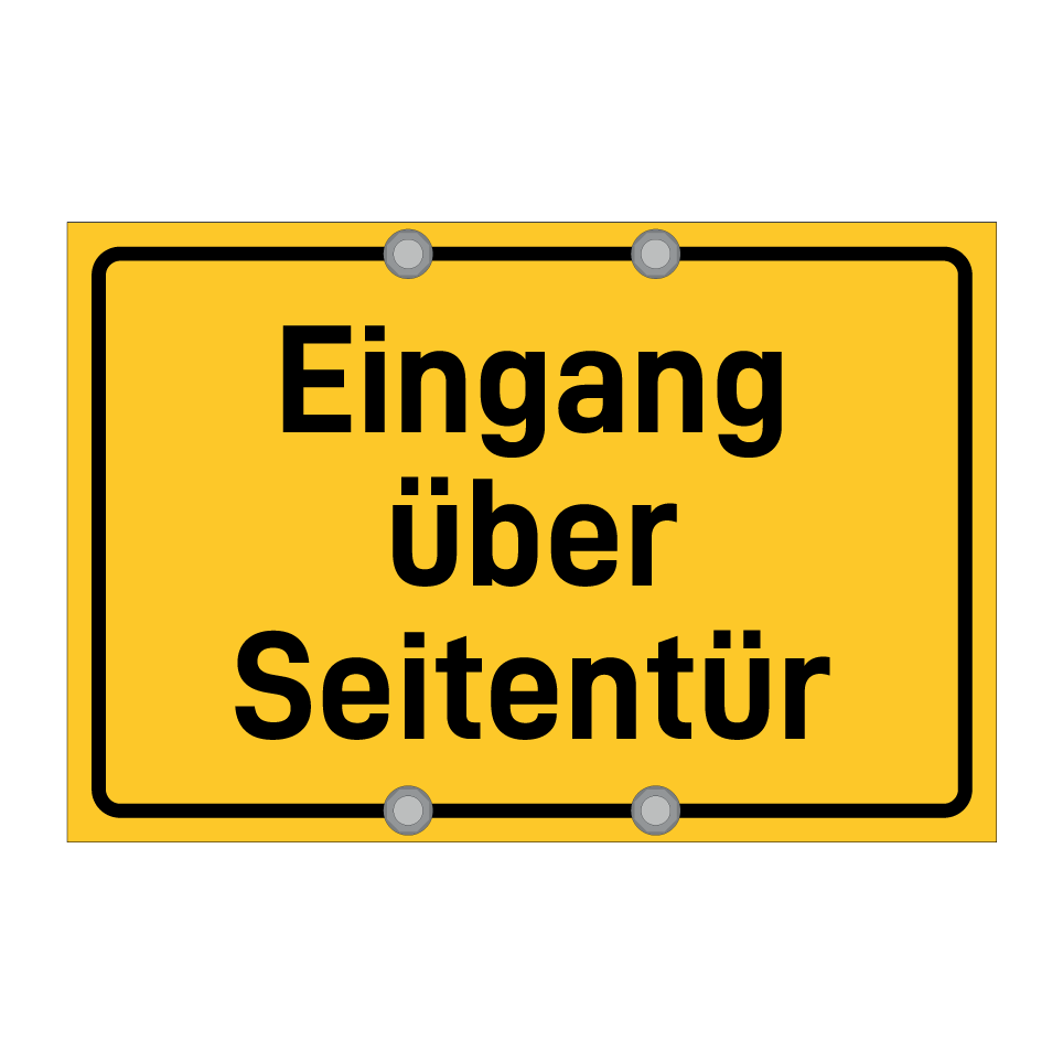 Eingang über Seitentür