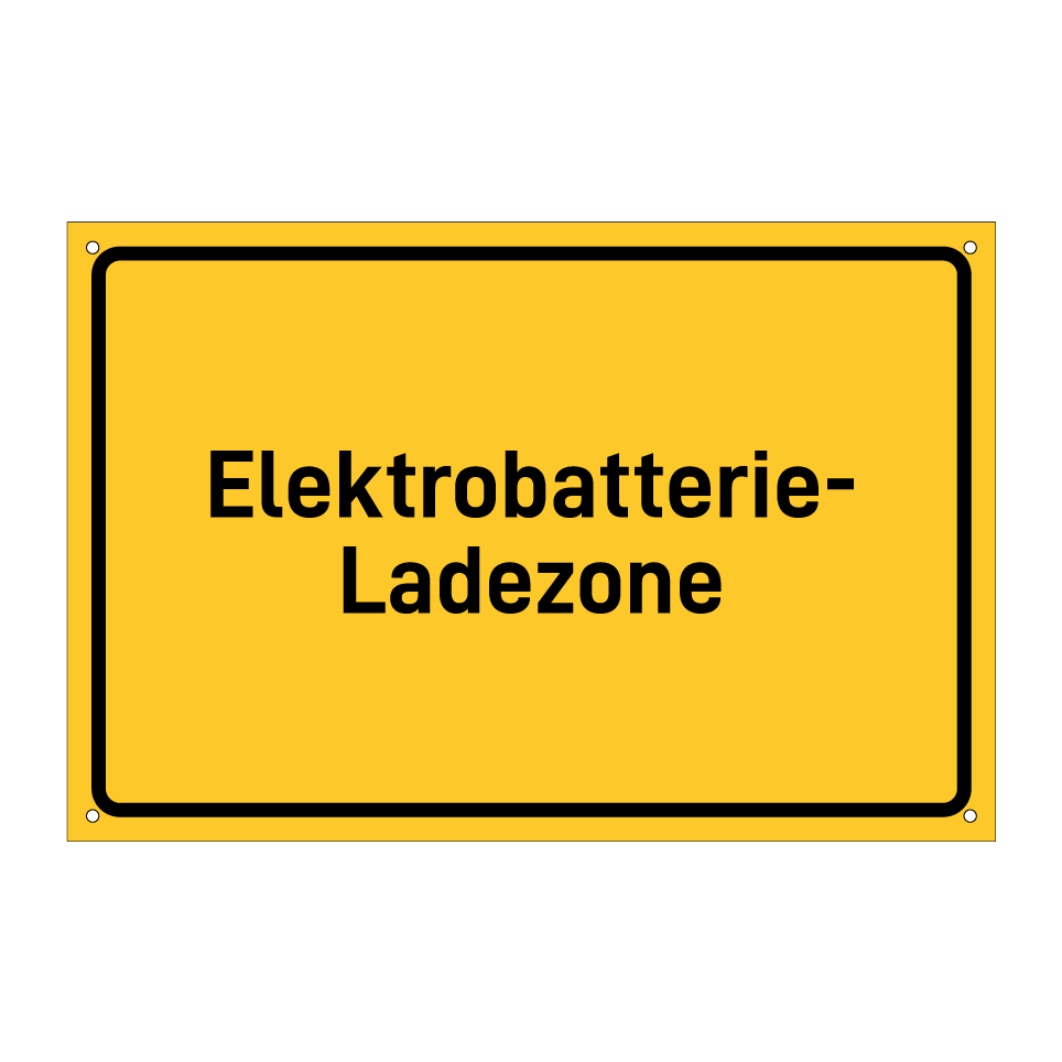 Elektrobatterie- Ladezone