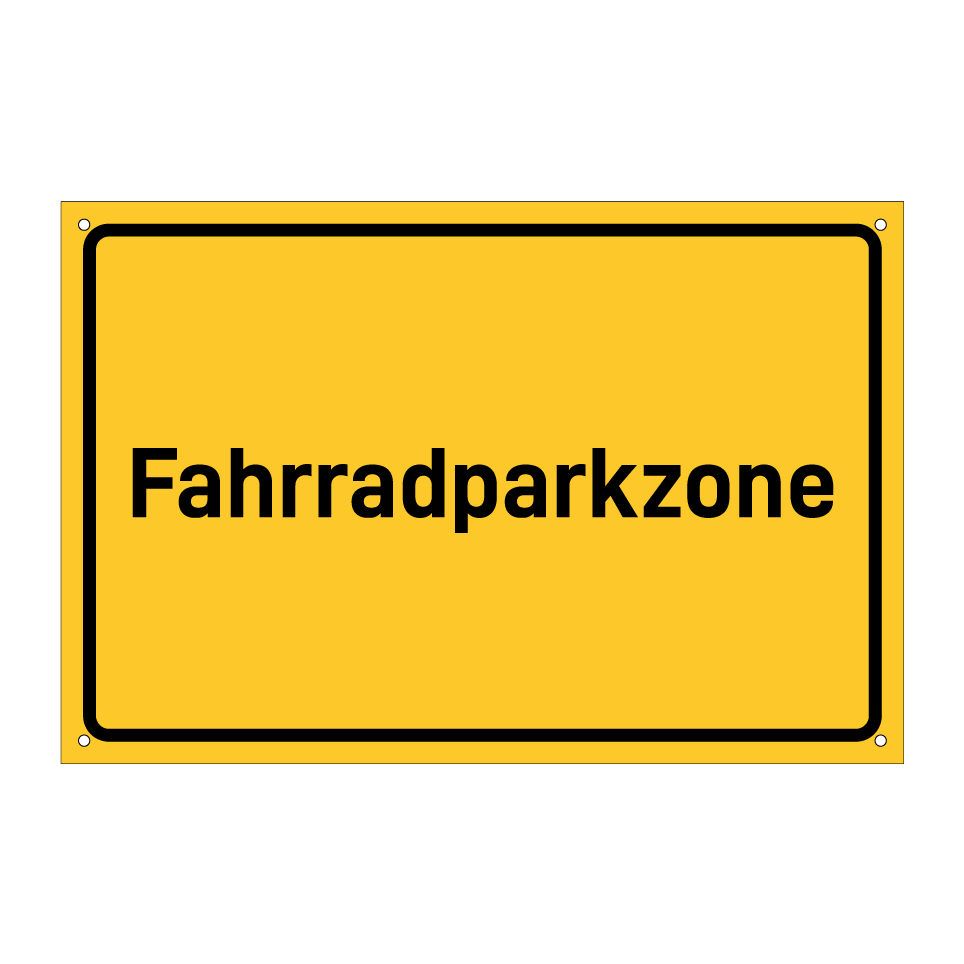 Fahrradparkzone