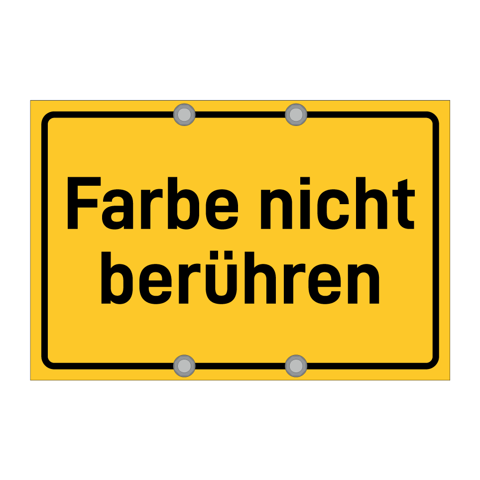 Farbe nicht berühren