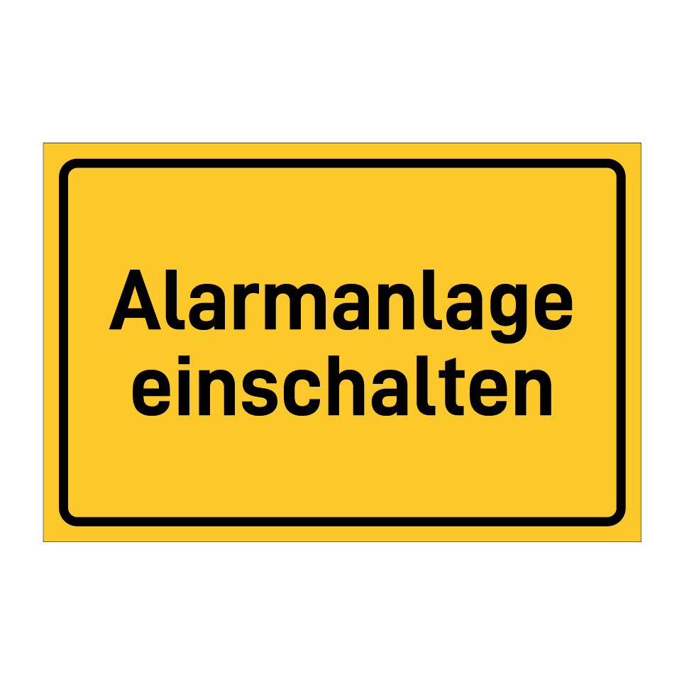 Alarmanlage einschalten