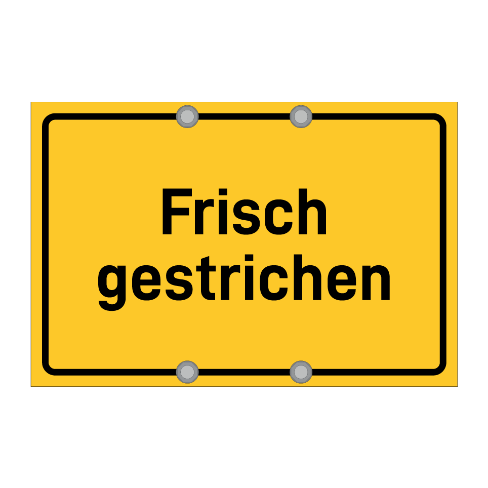 Frisch gestrichen