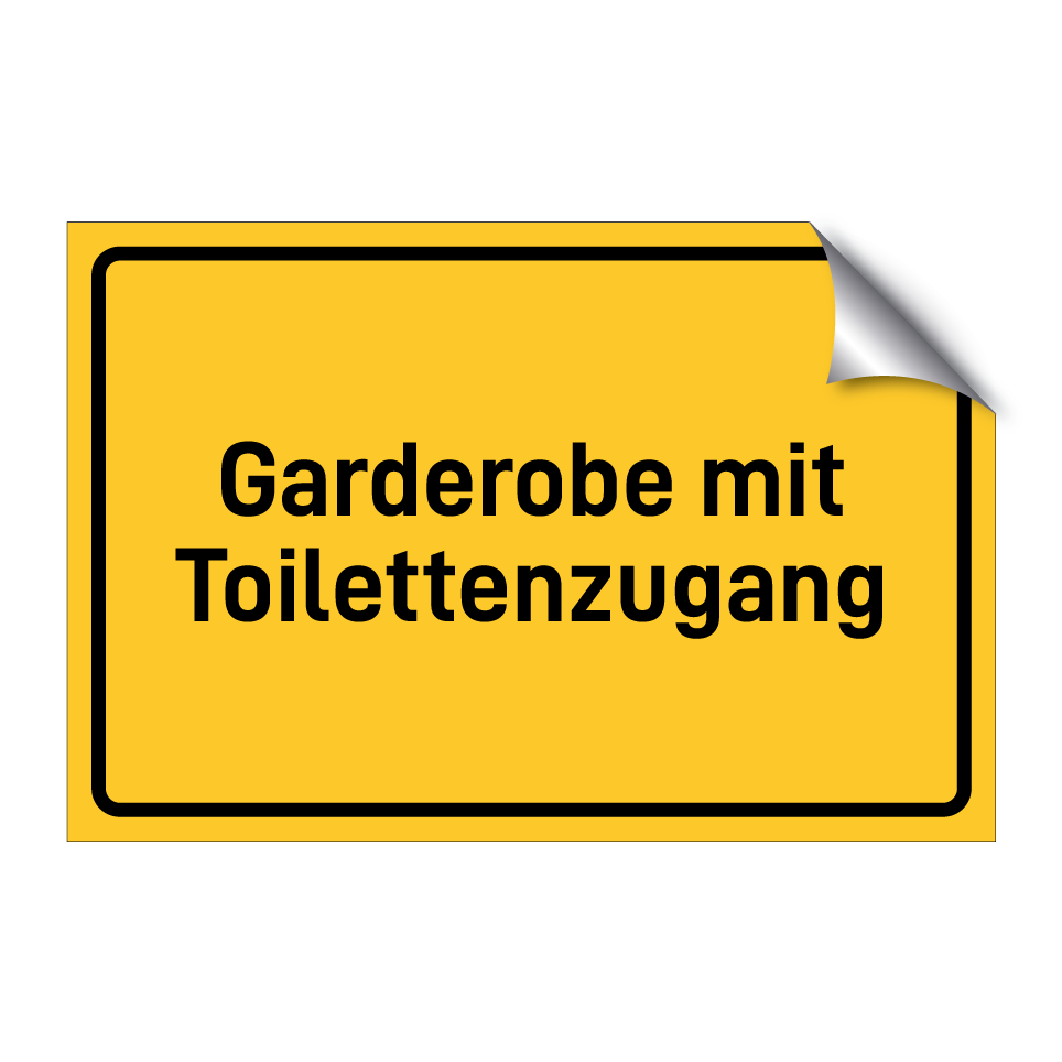 Garderobe mit Toilettenzugang