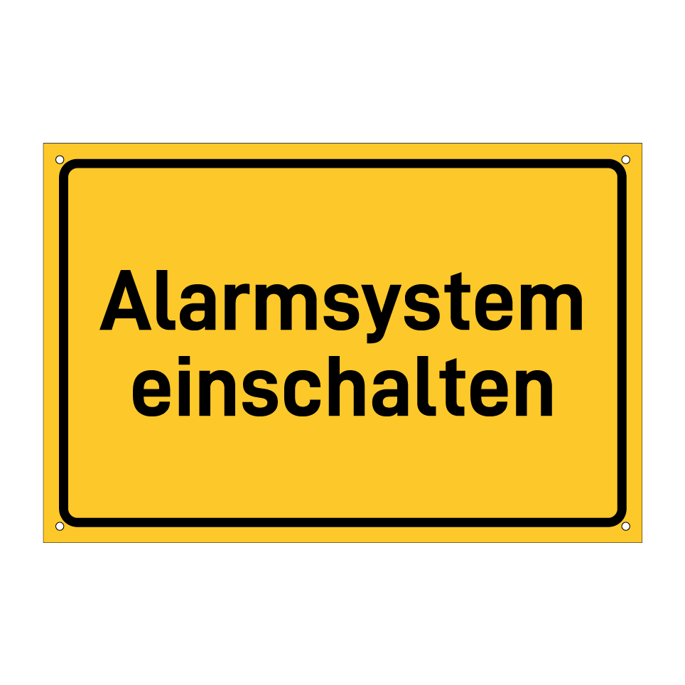 Alarmsystem einschalten