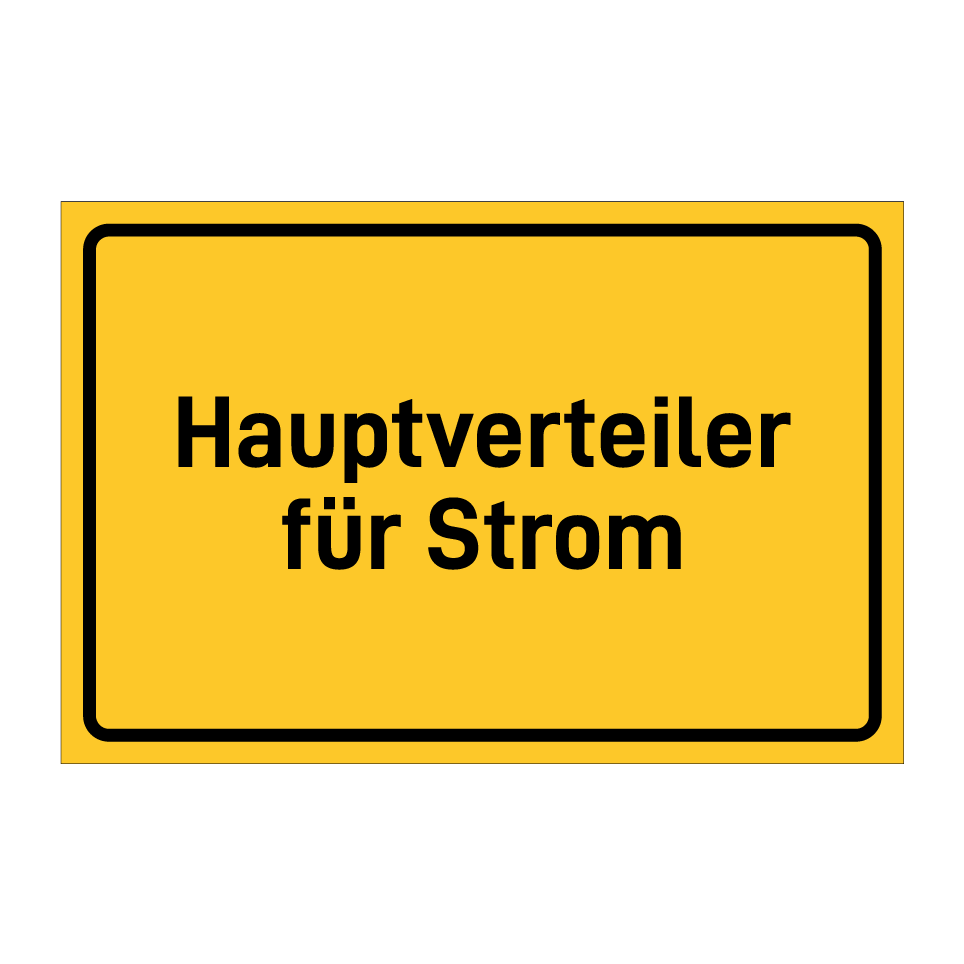 Hauptverteiler für Strom