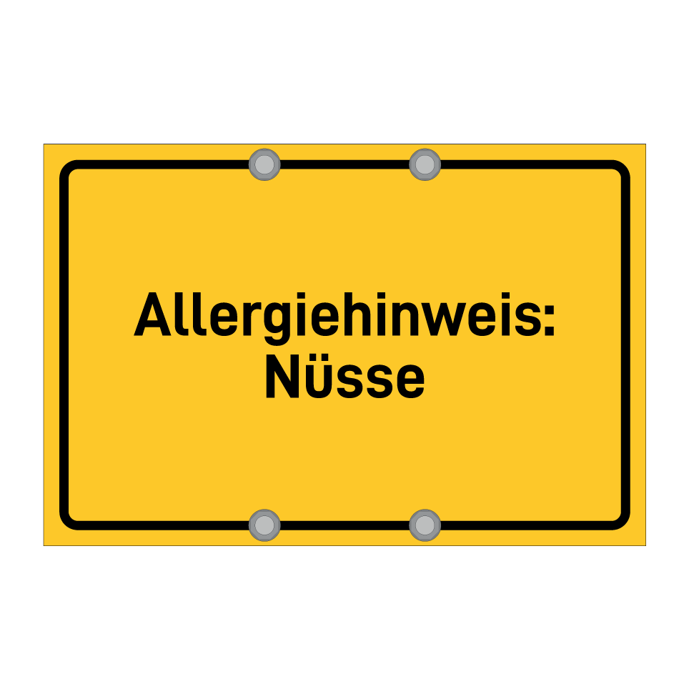 Allergiehinweis: Nüsse