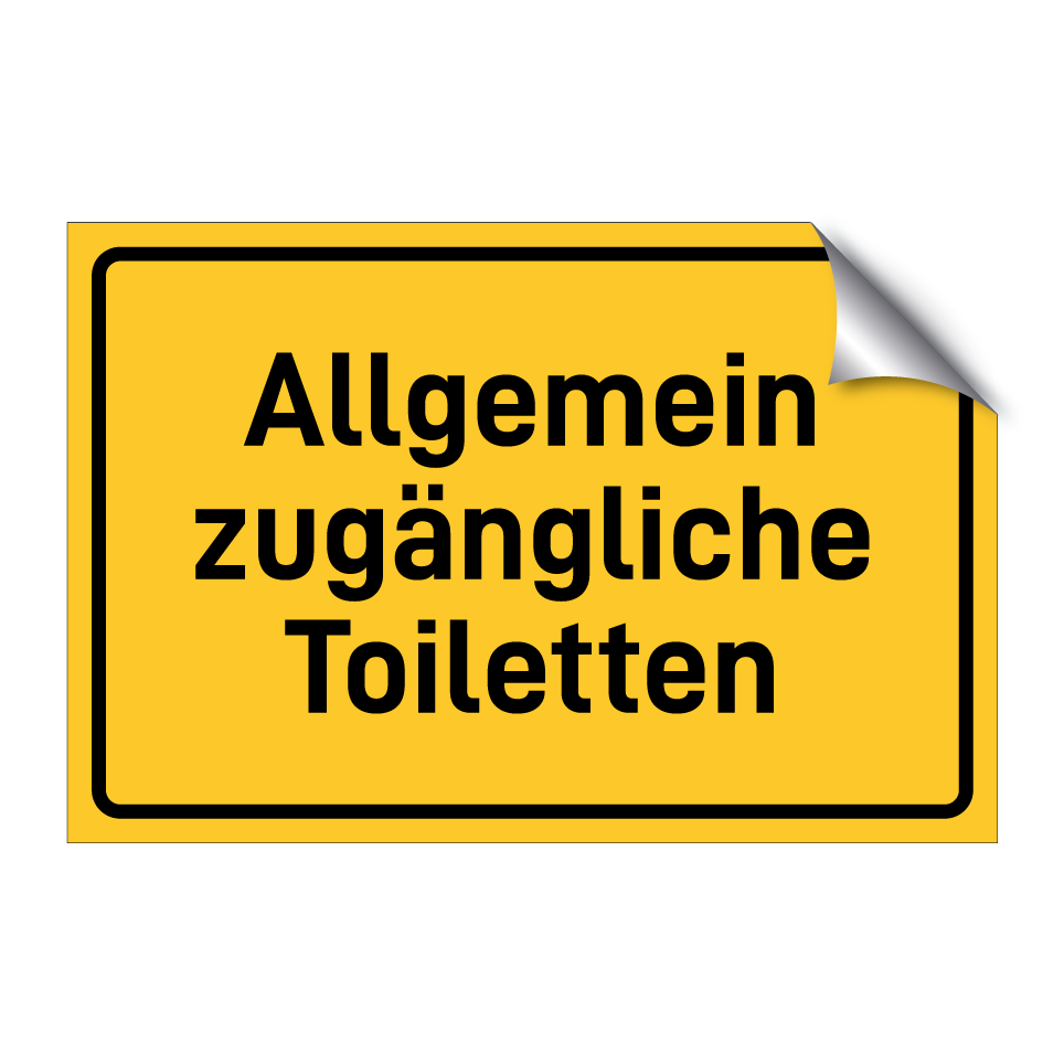 Allgemein zugängliche Toiletten