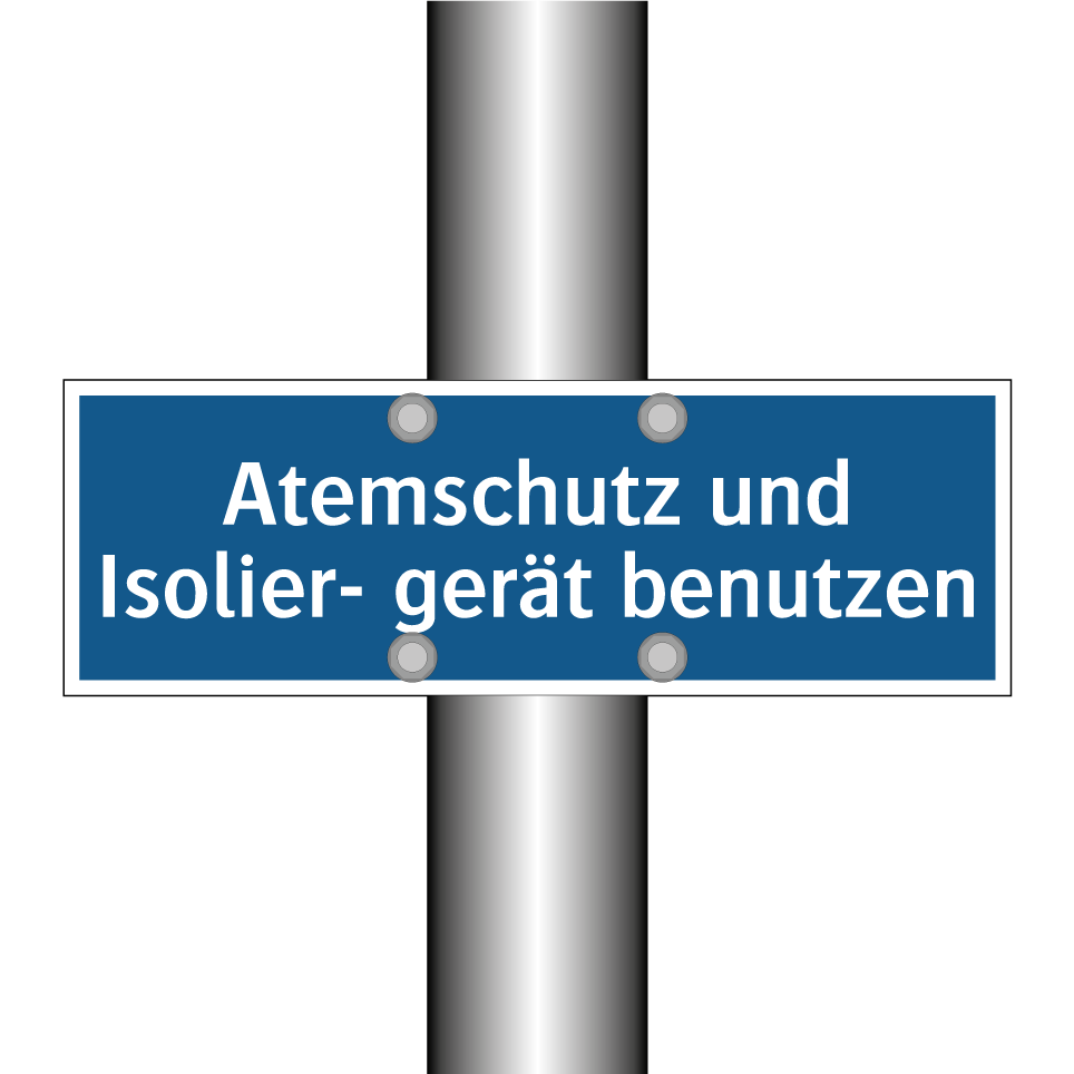 Atemschutz und Isolier- gerät benutzen