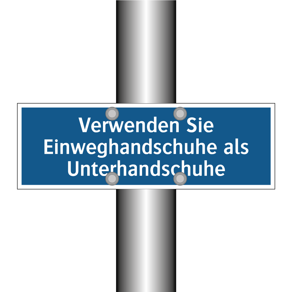 Verwenden Sie Einweghandschuhe als Unterhandschuhe